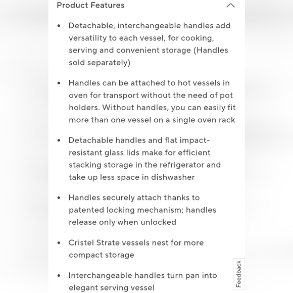 Cristel Stainless Steel Strate Rem Saute 5.5 Qt. + Lid, Retail Price $439.95US - Picture 4 of 16